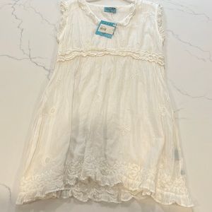 cute white beach cover up